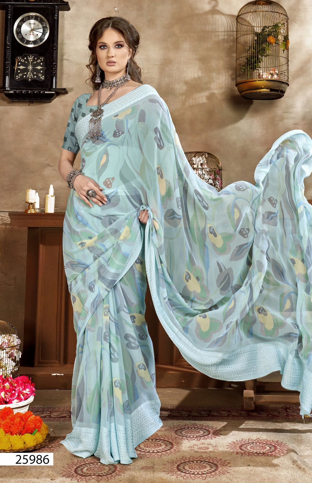 Patang Vol 8 By Vallabhi Printed Georgette Sarees Wholesale Price In Surat
